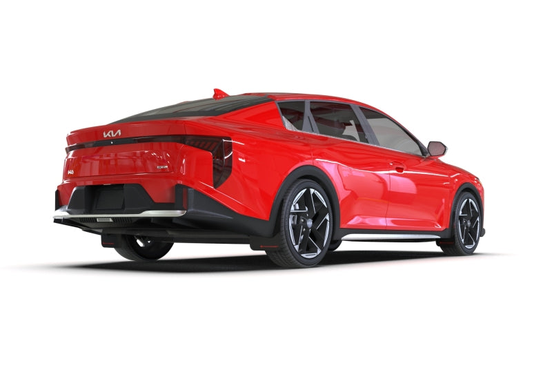 Rally Armor 2025+ Kia K4 Black Mud Flap Dark Grey Logo Mud Flaps Rally Armor