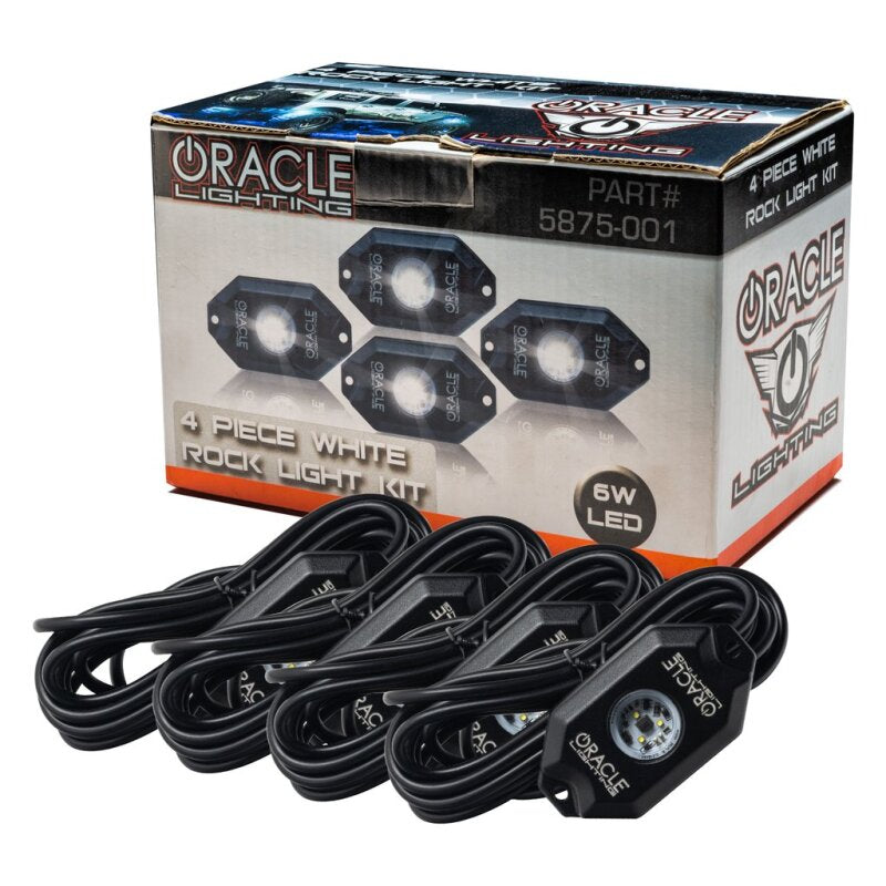 Oracle Underbody Wheel Well Rock Light Kit - White (4PCS) - 5000K Light Strip LED ORACLE Lighting