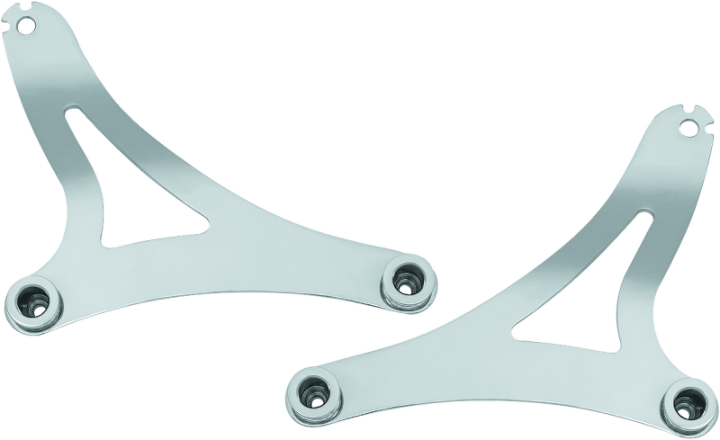 Kuryakyn Fixed Mounts Multi-Purpose Driver & Passenger Backrest 14-22 Indian Models Chrome Seats Kuryakyn