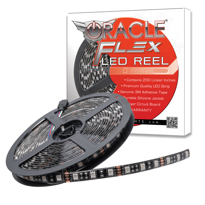 Oracle Exterior Black Flex LED Spool - White Light Strip LED ORACLE Lighting