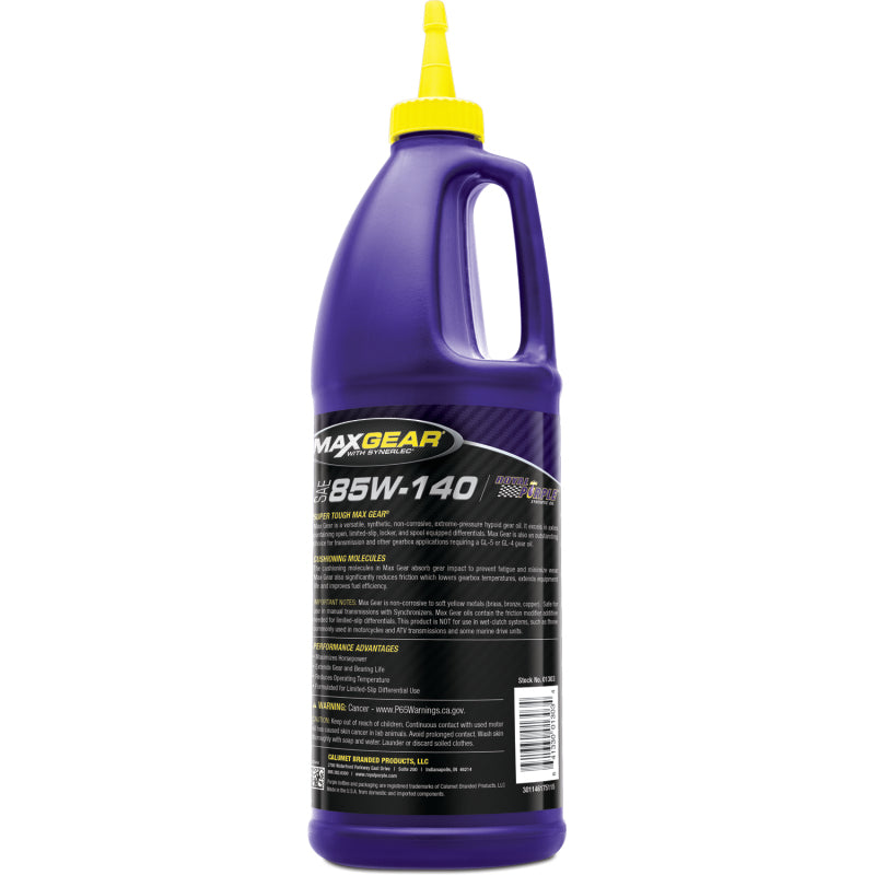 Royal Purple Max Gear Synthetic 85W-140 Gear Oil - 1 Quart Gear Oils Royal Purple