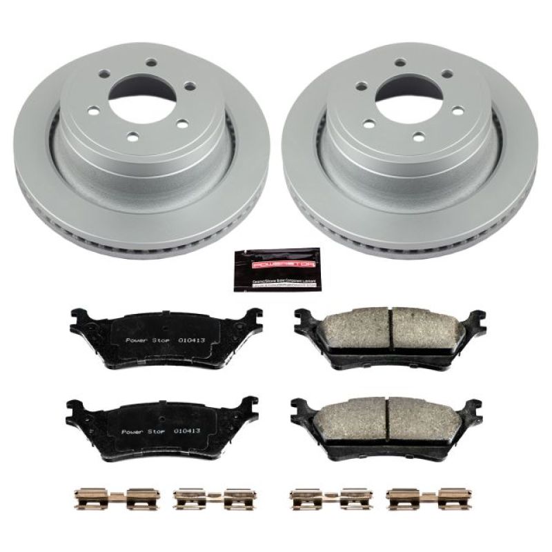 Power Stop 12-18 Ford F-150 Rear Z17 Evolution Geomet Coated Brake Kit Brake Kits - Performance Blank PowerStop