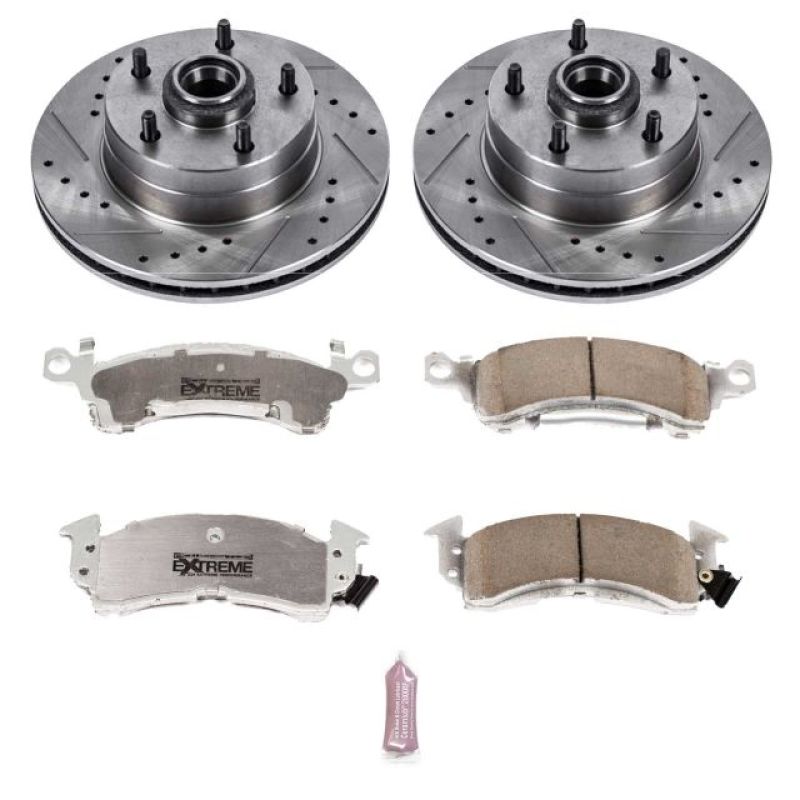Power Stop 73-74 Buick Apollo Front Z26 Street Warrior Brake Kit Brake Kits - Performance D&S PowerStop