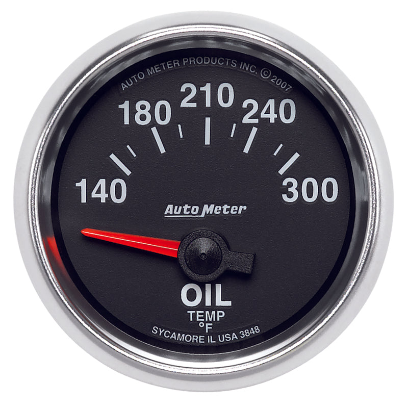Autometer GS 52mm 140-300 Deg F Short Sweep Electronic Oil Temperature Gauge Gauges AutoMeter