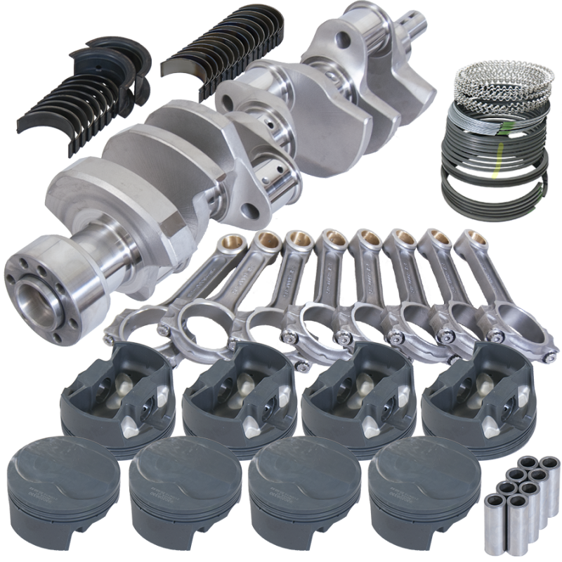 Eagle Chevy LT1 350 1Pc 3.750in Crank 6.000in I-Beam Rods 6cc Dome 4.040in Pistons Rotating Assembly Rotating Assemblies Eagle