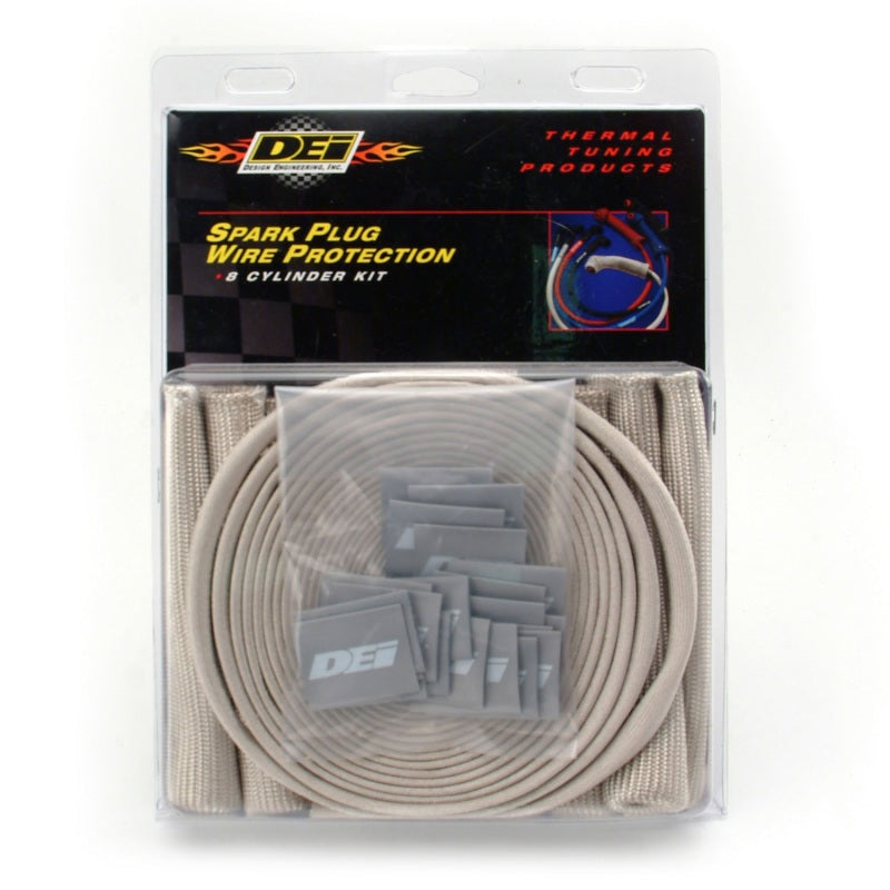 DEI Protect-A-Boot and Wire Kit 8 Cylinder - Silver Thermal Sleeves DEI