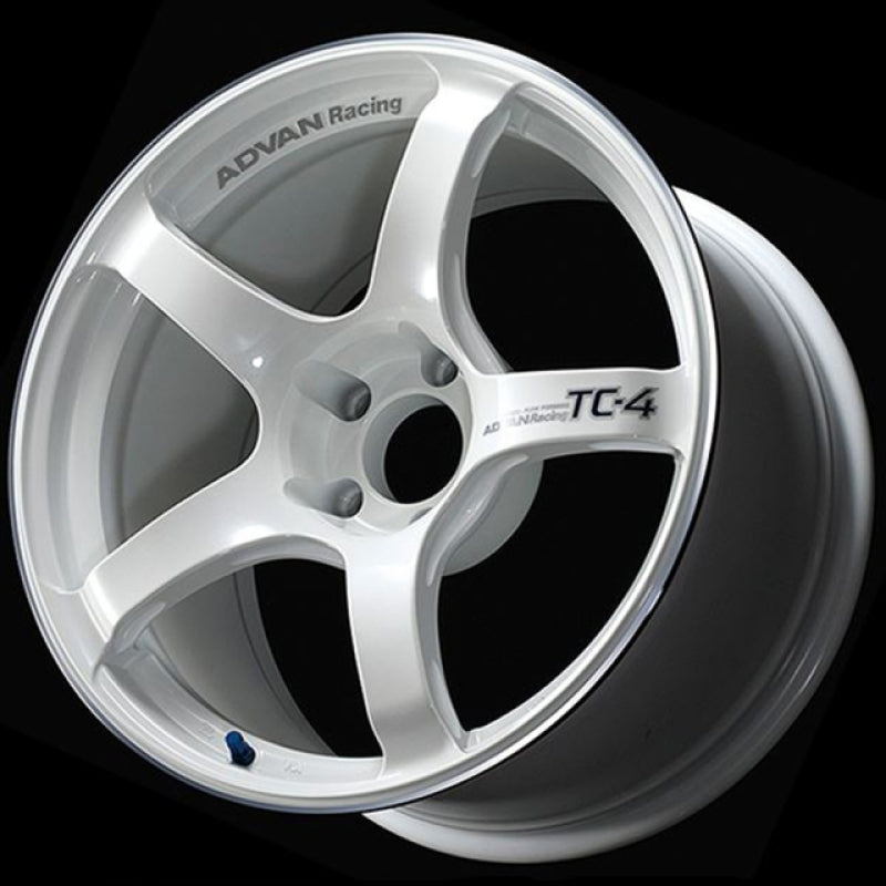Advan TC4 18x7 / 4x100 / +41 Offset / 63 CB - Racing White Metallic & Ring Wheels - Cast Advan