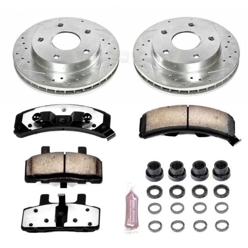 Power Stop 94-99 Dodge Ram 1500 Front Z36 Truck & Tow Brake Kit Brake Kits - Performance D&S PowerStop