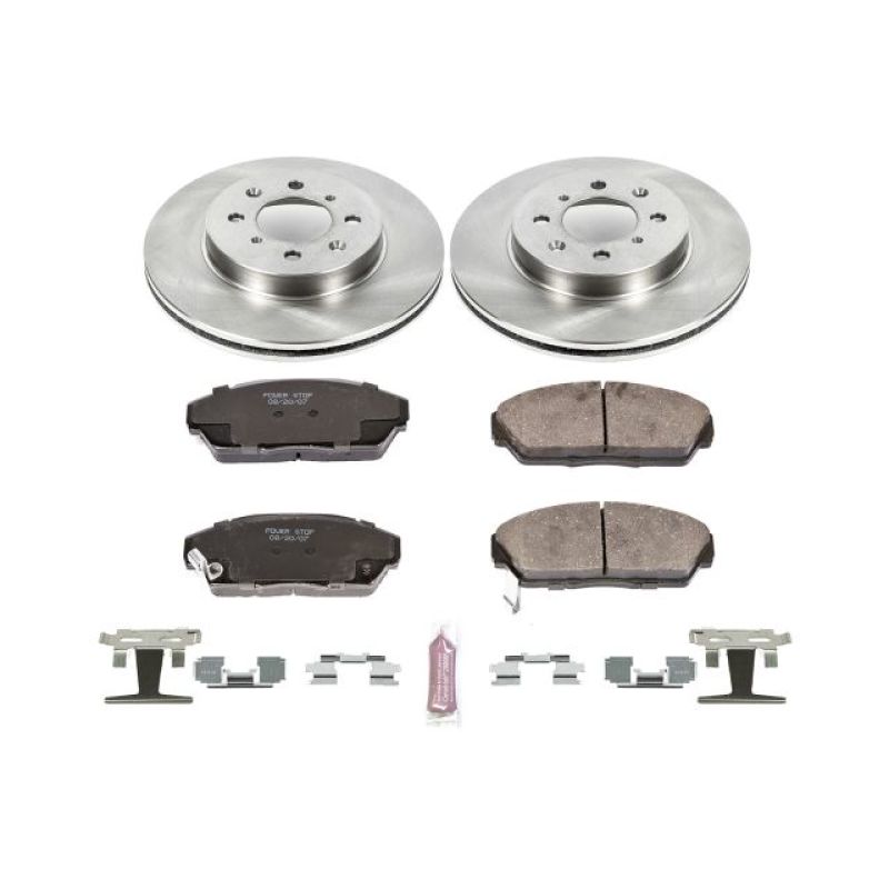 Power Stop 90-93 Acura Integra Front Autospecialty Brake Kit Brake Kits - OE PowerStop