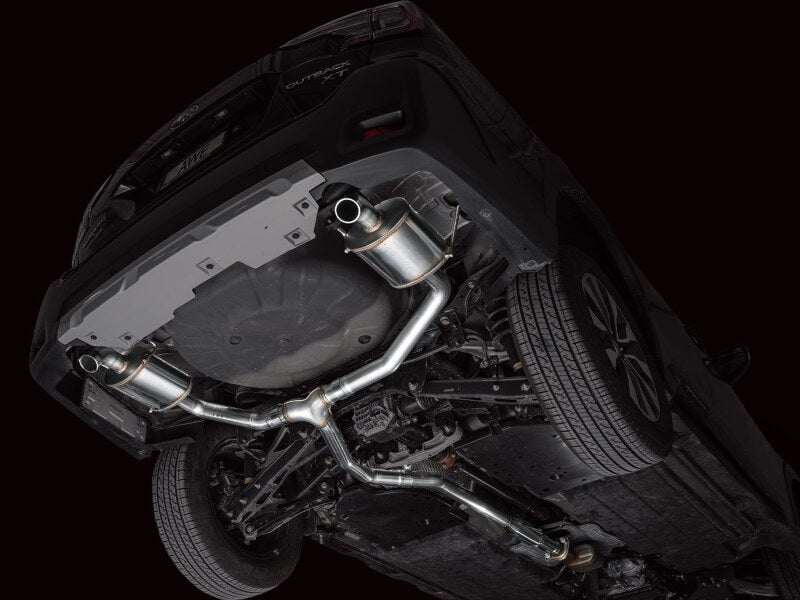 AWE 20-25 Subaru Outback (Wilderness & XT) 0FG Catback Exhaust w/Dual BashGuards Catback AWE Tuning