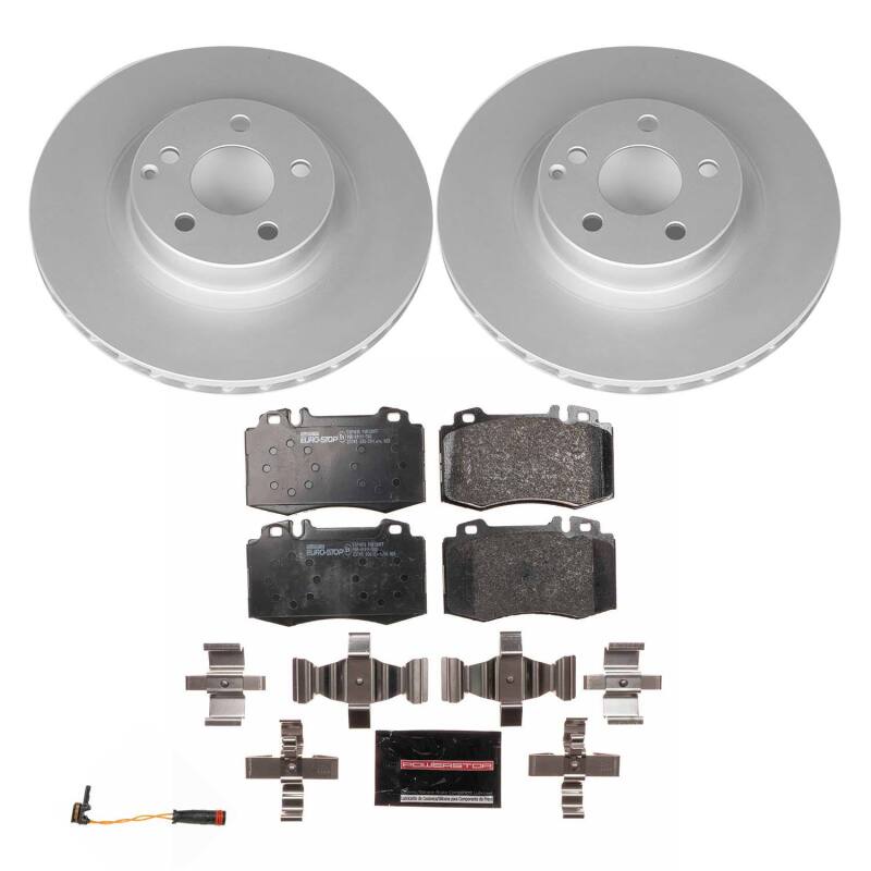 Power Stop 07-09 Mercedes-Benz E550 Front Euro-Stop Brake Kit Brake Kits - OE PowerStop