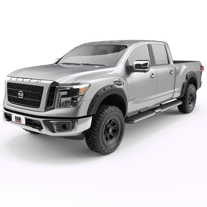 EGR 2017 Nissan Titan Bolt-On Look Fender Flares - Set - Black Matte (796005) Fender Flares EGR
