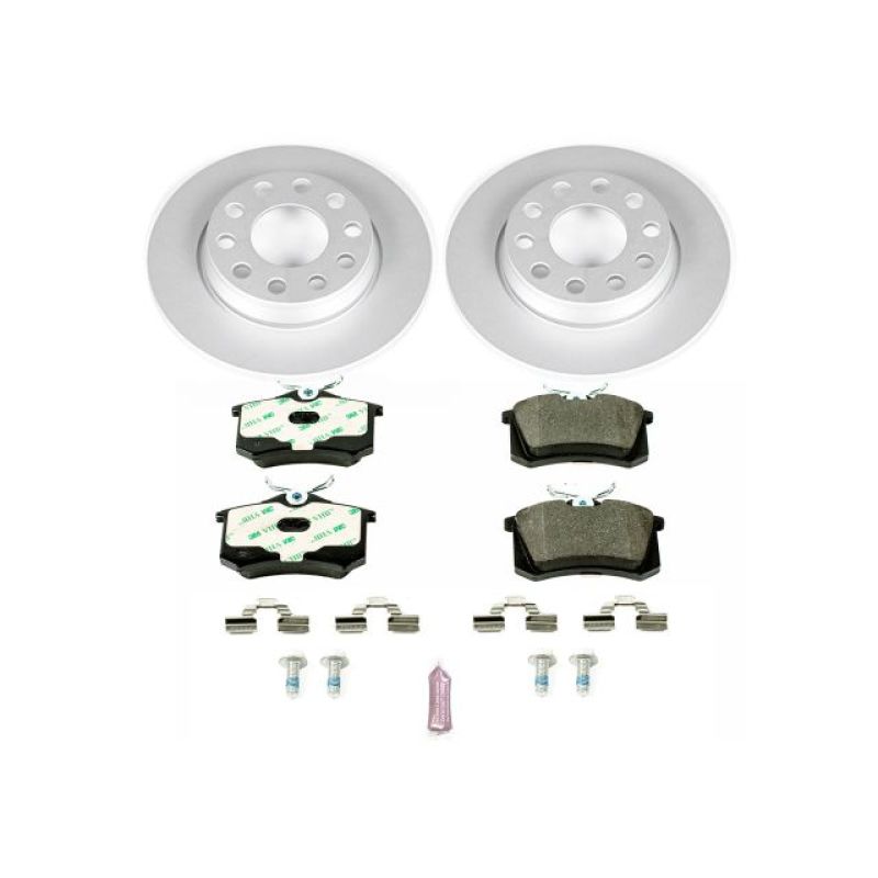 Power Stop 02-05 Audi A4 Rear Euro-Stop Brake Kit Brake Kits - OE PowerStop