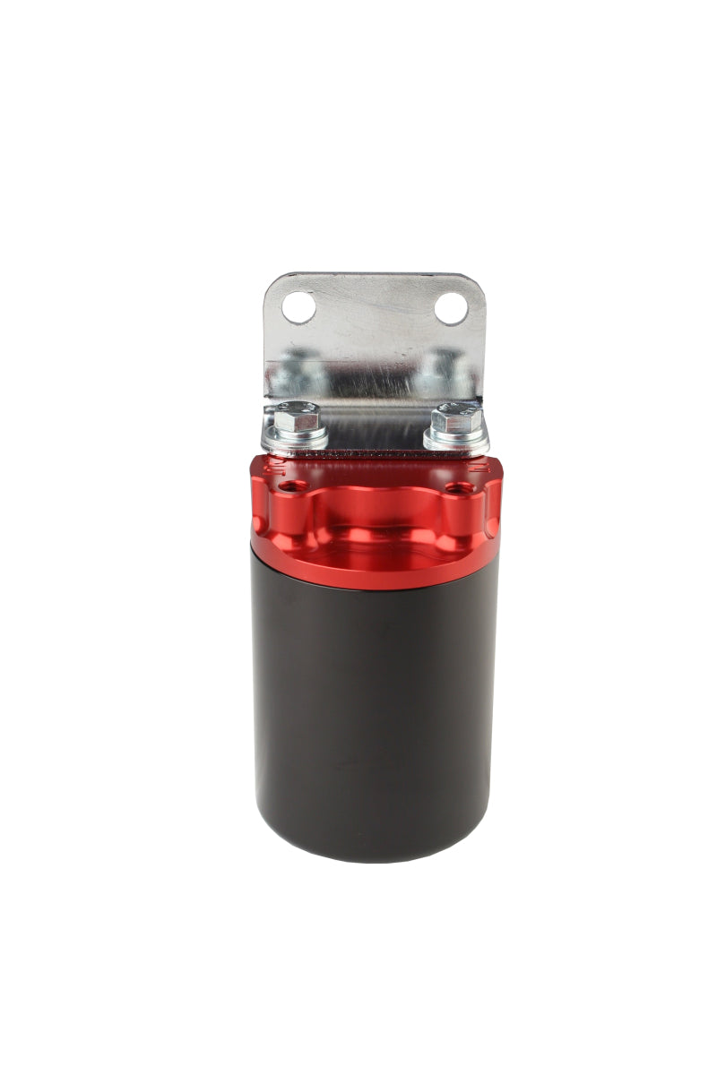 Aeromotive Canister Fuel Filter - 3/8 NPT/100-Micron (Red Housing w/Black Sleeve) Fuel Filters Aeromotive