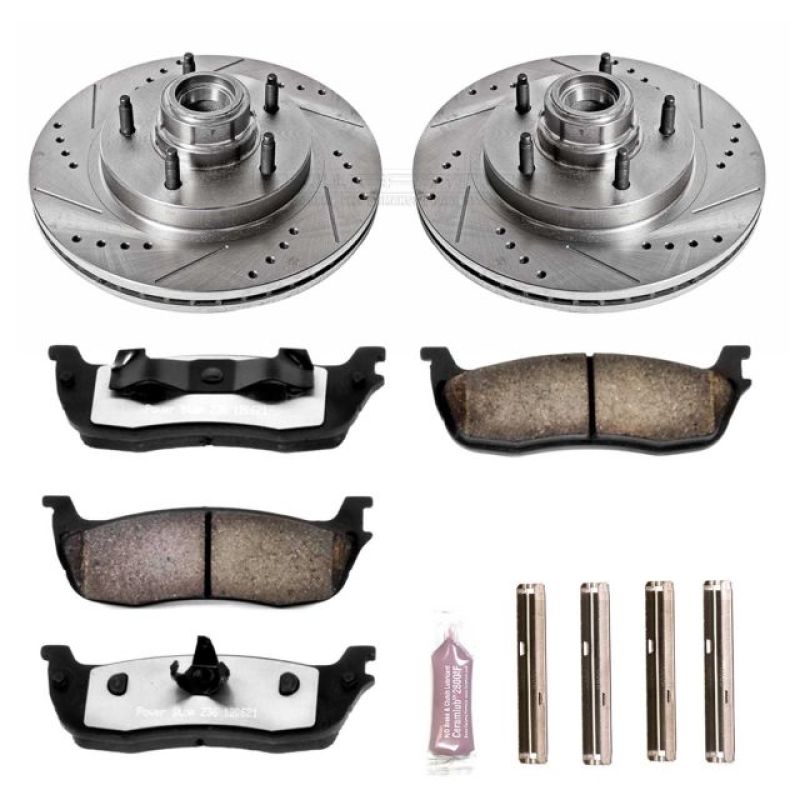 Power Stop 97-00 Ford F-150 Front Z36 Truck & Tow Brake Kit Brake Kits - Performance D&S PowerStop