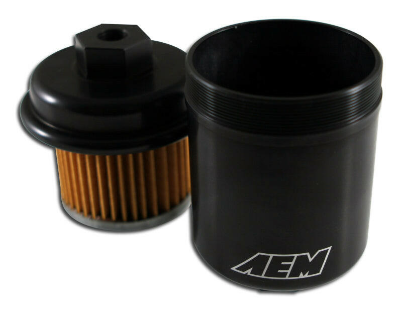 AEM 94-01 Acura Integra / 94-97 Honda Accord / 96-00 Civic / 97-01 Prelude Black Fuel Filter Kit Fuel Filters AEM