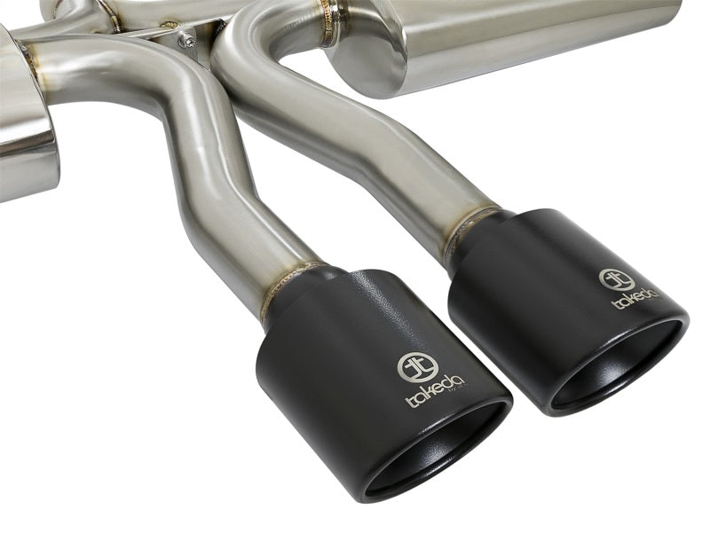aFe Takeda 3in 304 SS Cat-Back Exhaust System w/ Black Tips 2017+ Honda Civic Si (4dr) I4 1.5L (t) Catback aFe