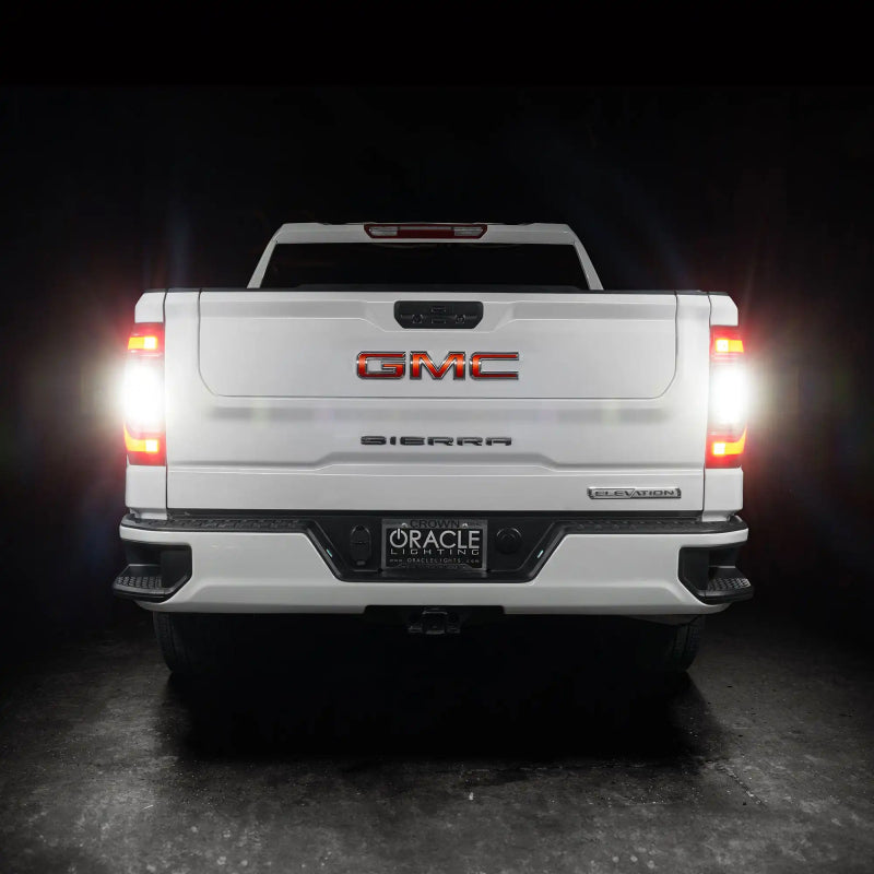 Oracle 19-23 GMC Sierra Black Series Flush Style LED Tail Lights - Factory Halogen Tail Lights ORACLE Lighting