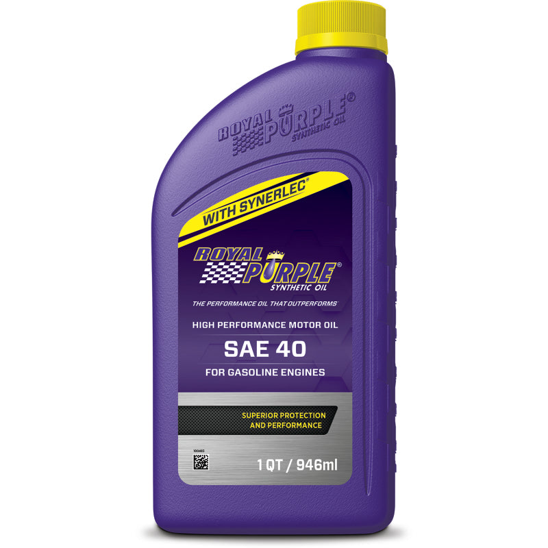Royal Purple Premium Synthetic High Performance Straight-Grade SAE 40 Motor Oil - 1 Quart Motor Oils Royal Purple