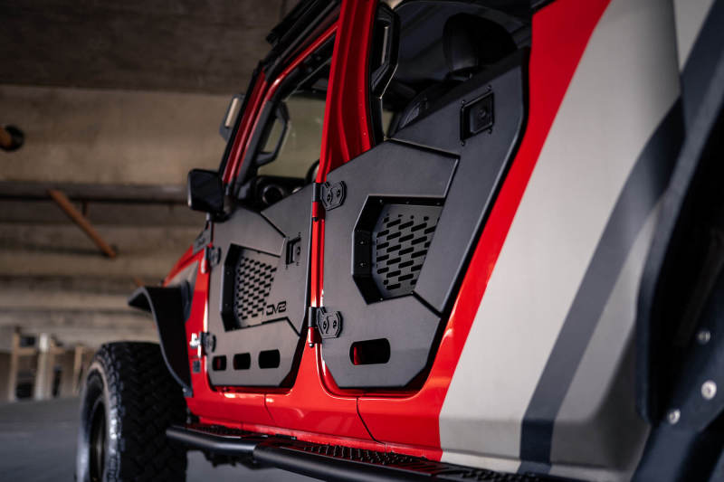 DV8 Offroad 18-22 Jeep Wrangler JL/JT Spec Series Half Doors - Rear Set Doors DV8 Offroad