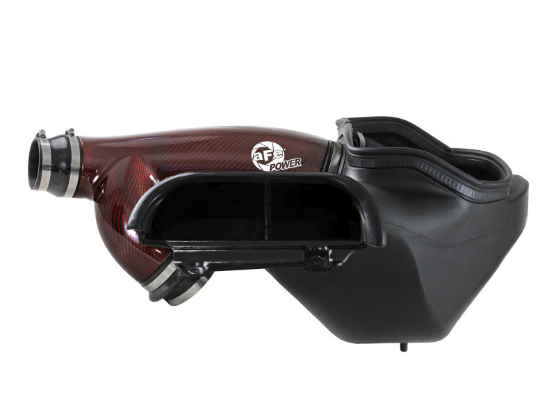 aFe 17-24 Ford F-150 Track Series Red Kevlar Carbon Fiber C/A Intake System w/Black Pro 5R Filter Cold Air Intakes aFe