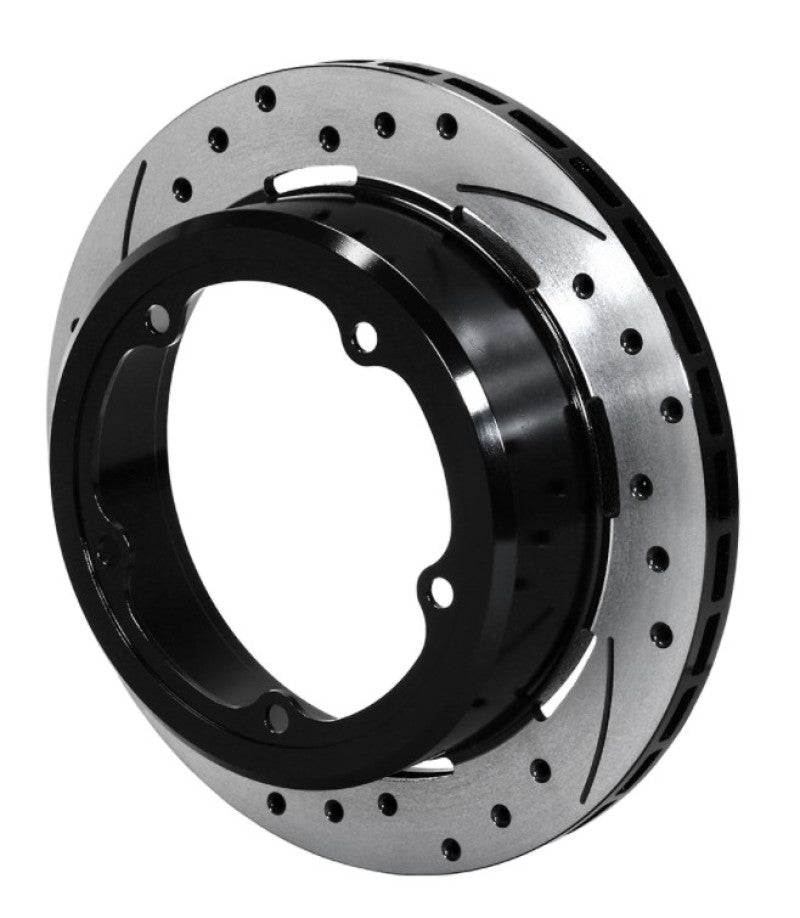 Wilwood Rotor-1.91in Offset-SRP-BLK-Drill-LH 11.00 x .810 - 5 x 5.75in Floater Brake Rotors - 2 Piece Wilwood