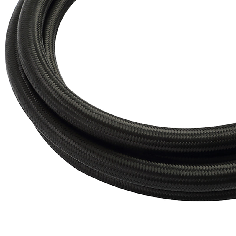 Mishimoto 6Ft Stainless Steel Braided Hose w/ -6AN Fittings - Black Oil Line Kits Mishimoto