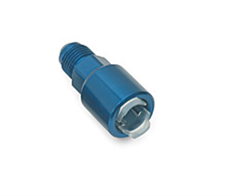 Russell Performance -6 AN male to 3/8in SAE quick-disconnect female (Blue Single) Fittings Russell