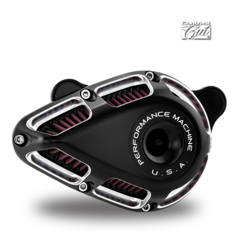 Performance Machine Jet Air Cleaner - Contrast Cut Air Filters - Direct Fit Performance Machine
