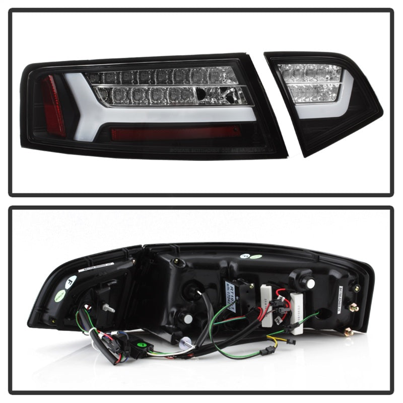 Spyder 09-12 Audi A6 LED Tail Lights - Black (ALT-YD-AA609-LED-BK) Tail Lights SPYDER