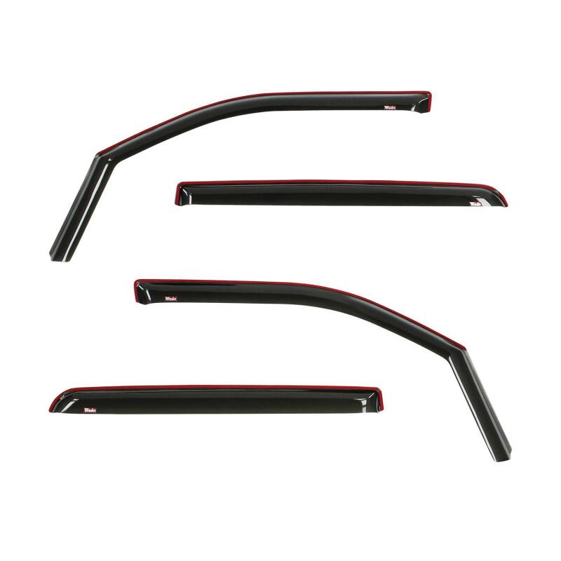 Westin 19-22 Ram 1500 Crew Cab(Excl. 19-22 Ram 1500 Classic) In Channel Wind Deflector 4pc - Smoke Wind Deflectors Westin