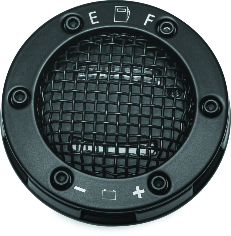 Kuryakyn Mesh LED Fuel & Battery Gauge Black Gauges Kuryakyn