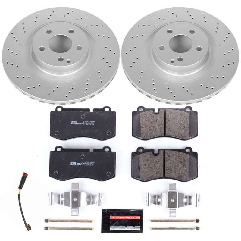 Power Stop 09-14 Mercedes-Benz CL550 Front Euro-Stop Brake Kit Brake Kits - OE PowerStop