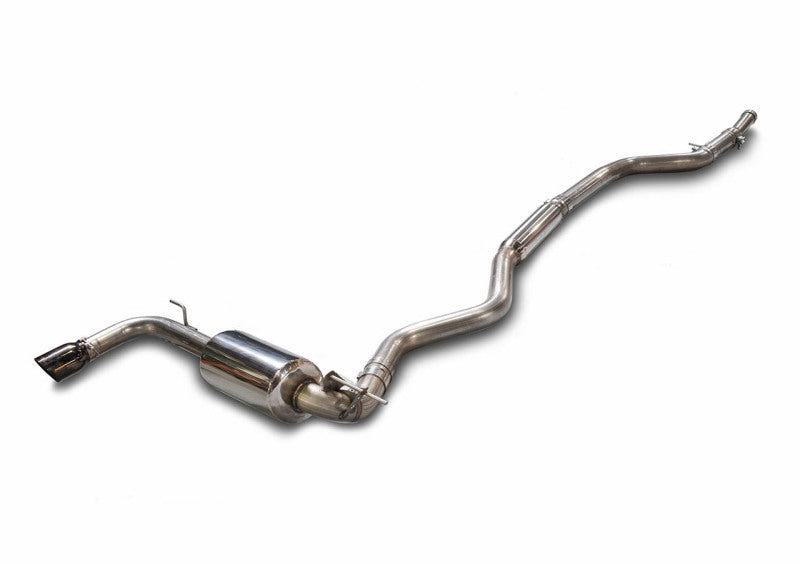 AWE Tuning BMW F30 320i Touring Exhaust &amp; Performance Mid Pipe - Chrome Silver Tip (102mm) Catback AWE Tuning