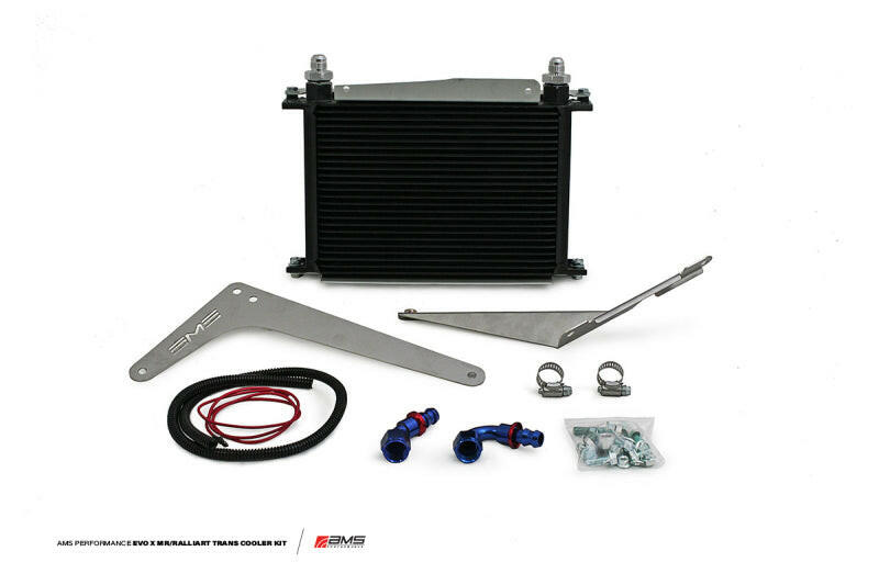 AMS Performance 08-15 Mitsubishi EVO X MR/Ralliart SST Transmission Oil Cooler Kit Transmission Coolers AMS