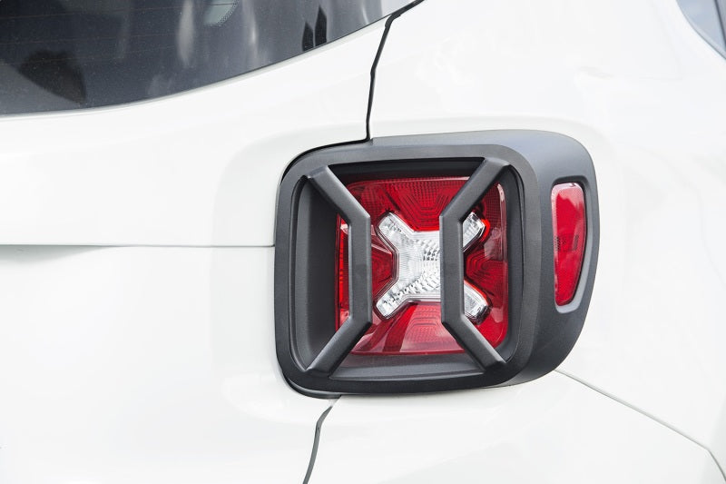 Rugged Ridge 15-18 Jeep Renegade BU Black Tail Light Euro Guards Light Covers and Guards Rugged Ridge