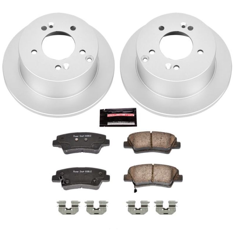 Power Stop 08-10 Hyundai Sonata Rear Z17 Evolution Geomet Coated Brake Kit Brake Kits - Performance Blank PowerStop