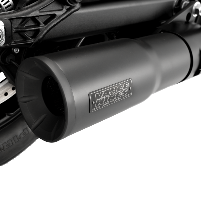 Vance & Hines 2025 Indian Scout Hi-Output Black Slip-On Exhaust Motorcycle Slip-On Vance and Hines