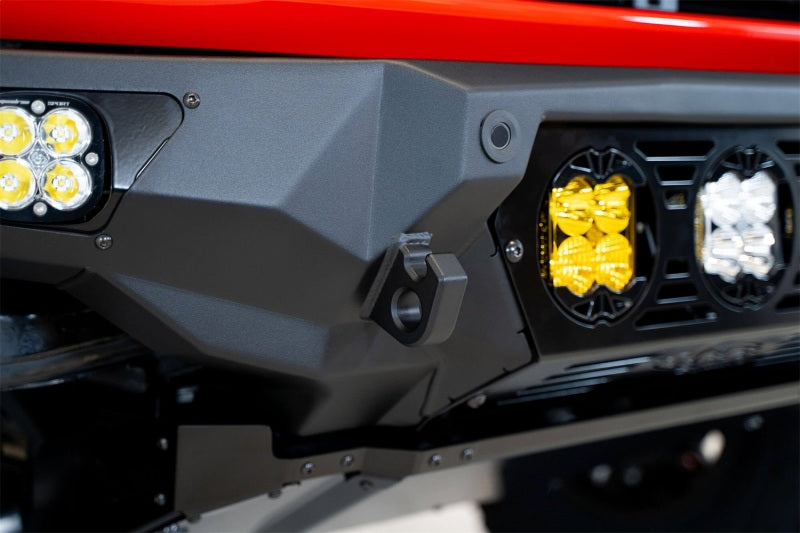 Addictive Desert Designs 21-22 Ford Bronco Bomber Front Bumper (w/ 3 Baja Designs LP4 Mounts) Bumpers - Steel Addictive Desert Designs