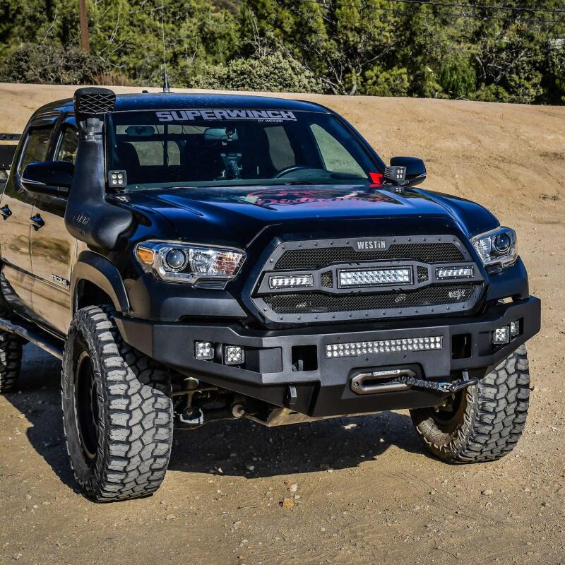 Westin 2016-2023 Toyota Tacoma Pro-Series Front Bumper - Textured Black Bumpers - Steel Westin
