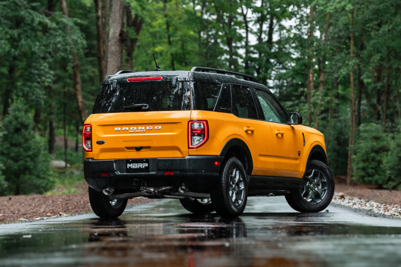 MBRP 2021+ Ford Bronco Sport (1.5L / 2.0L EcoBoost) 2.5in Resonator-Back Exhaust - Dual Rear Exit Catback MBRP