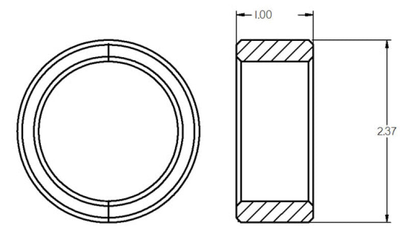Ridetech Ford Mustang 2nd Gen Threaded Ball Joint Ring - Single Ball Joints Ridetech