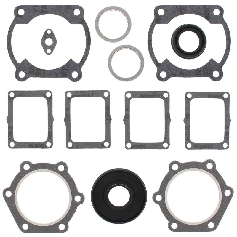 Vertex Gaskets 85-91 Yamaha Excell V XL540 Complete Gasket Kit w/ Oil Seals Engine Hardware Vertex Pistons