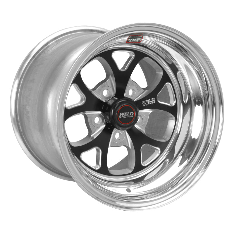 Weld S76 15x8.33 / 5x4.75 BP / 4.5in. BS Black Wheel (Low Pad) - Non-Beadlock Wheels - Forged Weld