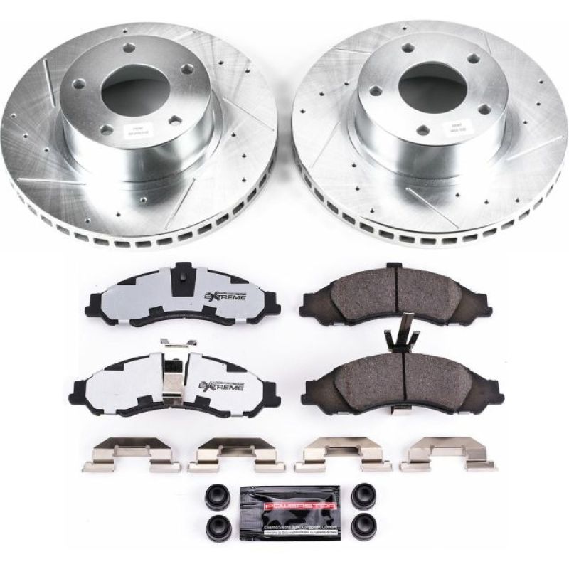 Power Stop 2004 Pontiac GTO Front Z26 Street Warrior Brake Kit Brake Kits - Performance D&S PowerStop