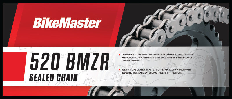 BikeMaster 520x120 BMZR Z-Ring Chain - Chrome/Chrome Chains BikeMaster
