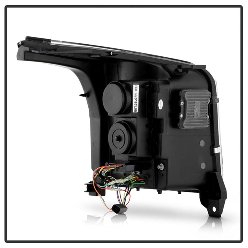 Spyder Apex 15-20 GMC Yukon High-Power LED Module Headlights - Black (PRO-YD-GY15HALAP-SBSEQ-BK) Headlights SPYDER