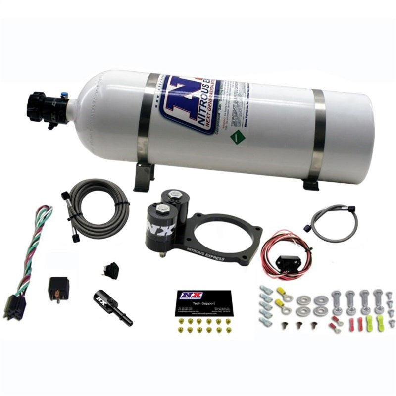 Nitrous Express Dodge Hellcat/Demon Nitrous Plate Kit w/15lb Bottle Nitrous Systems Nitrous Express