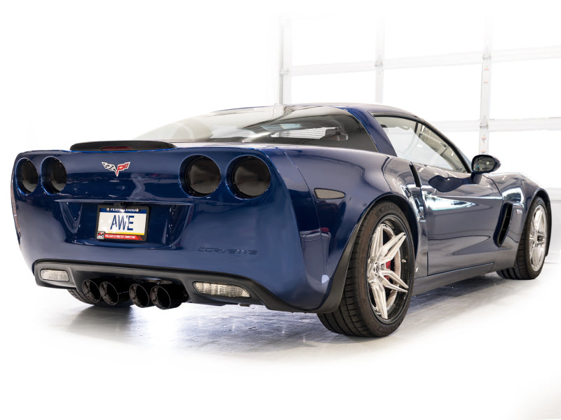 AWE Tuning C6 Chevrolet Corvette Z06/ZR1 Touring Edition Axle-Back Exhaust w/ Diamond Black Tips Axle Back AWE Tuning