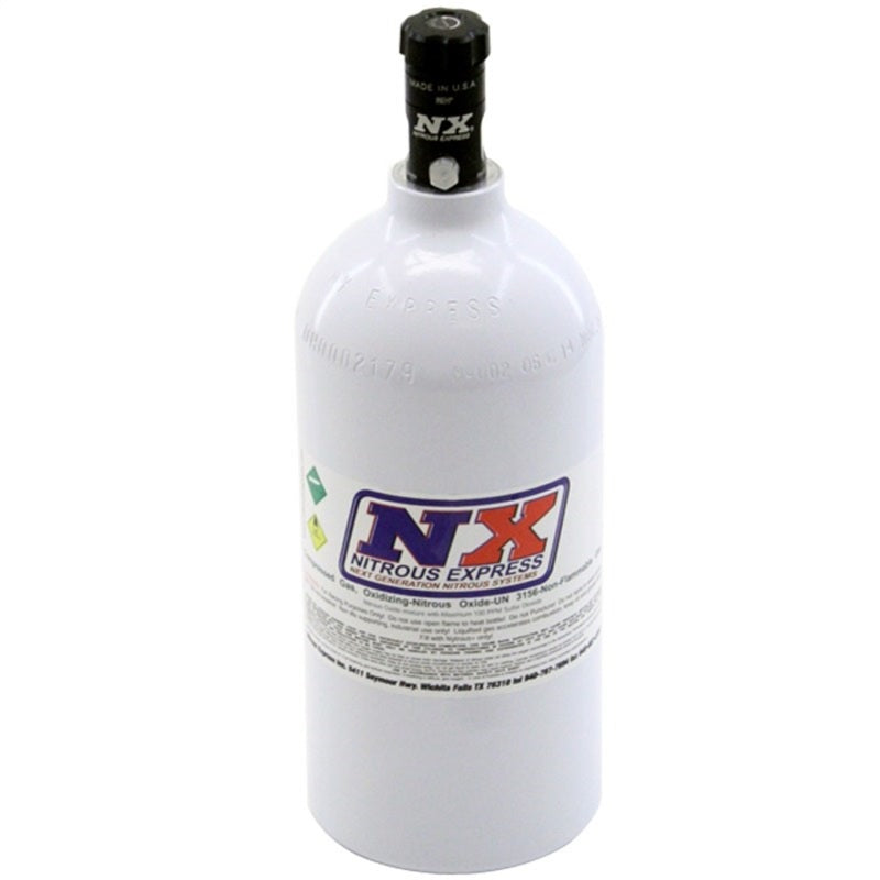 Nitrous Express 2.5lb Bottle w/Motorcycle Valve (4.38 Dia x 12.37 Tall) Nitrous Bottles Nitrous Express